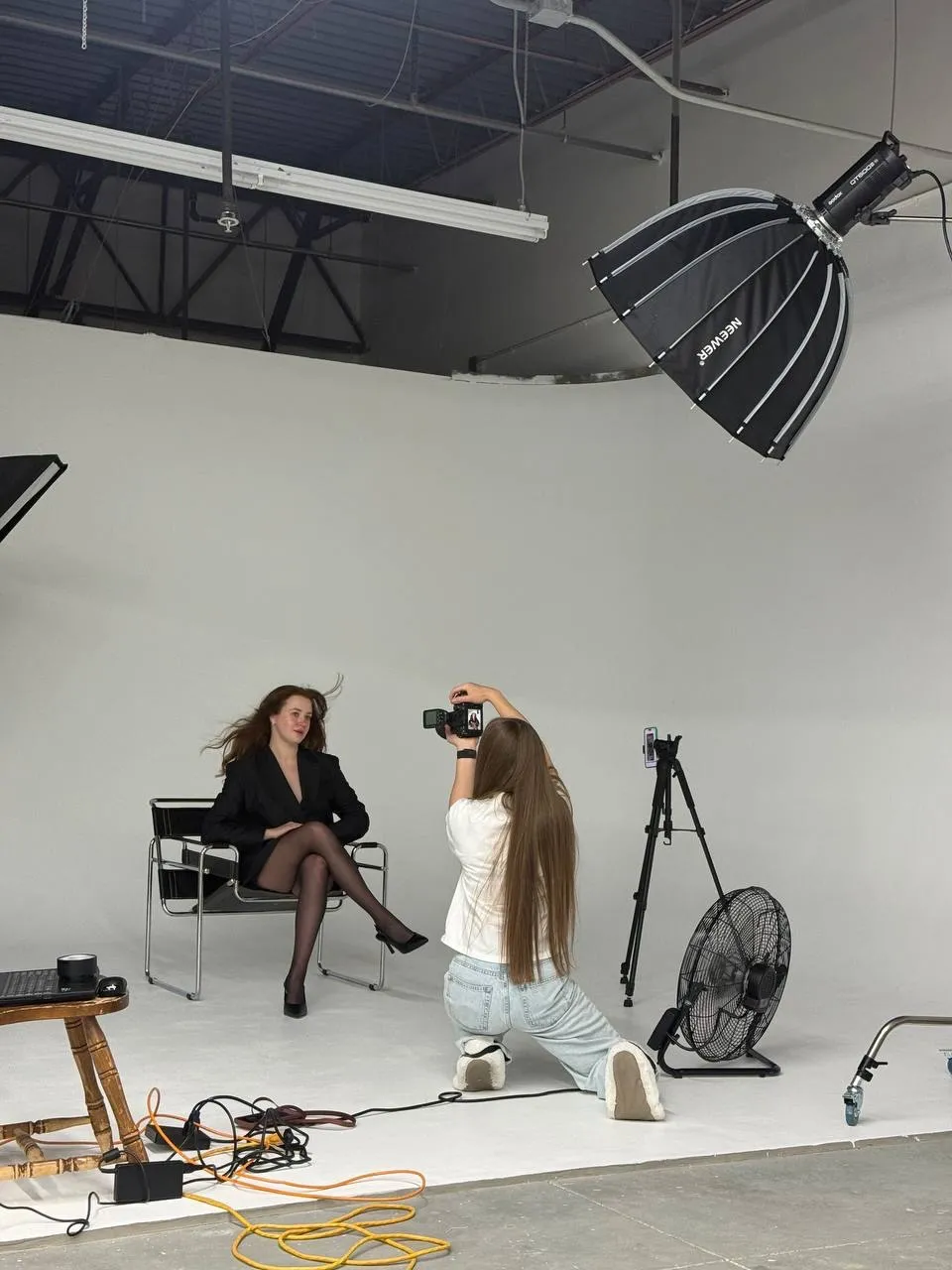Behind the scenes of a Film UA brand shoot in the Commerce City studio
